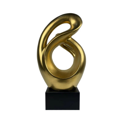 Matte Abstract Sculpture Large Silver